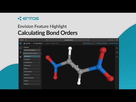 Calculating Bond Orders | Envision Feature Highlight