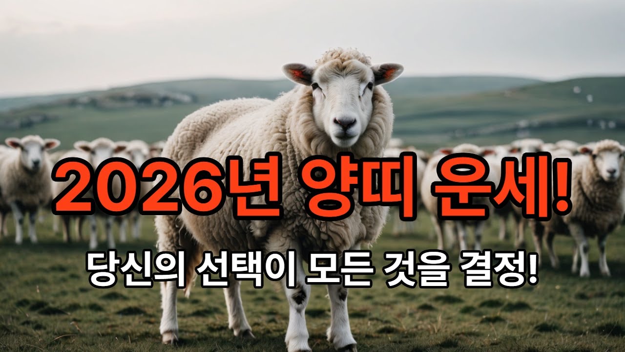 2026년 양띠 운세｜이 해는 선택 하나로 완전히 갈립니다