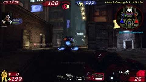 Unreal Tournament 3 Warfare gameplay- Downtown Necris!!!