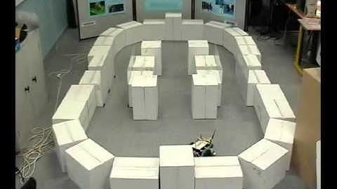 Psikharpax robot using its whiskers to explore