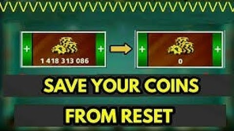 Save Your Coins From Reset | 8 Ball pool | 8ball coins reset solution