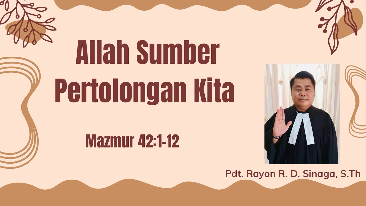 Mazmur 42:1-12 #bahankhotbah #renungan @pdt.rayonrdsinaga