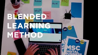 Business School Blended Learning Method, on Campus and Online