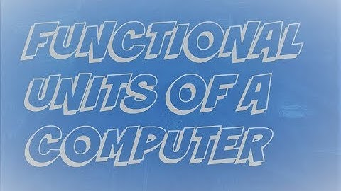 White Board Animation || Functional Units Of A Computer || Part # 2