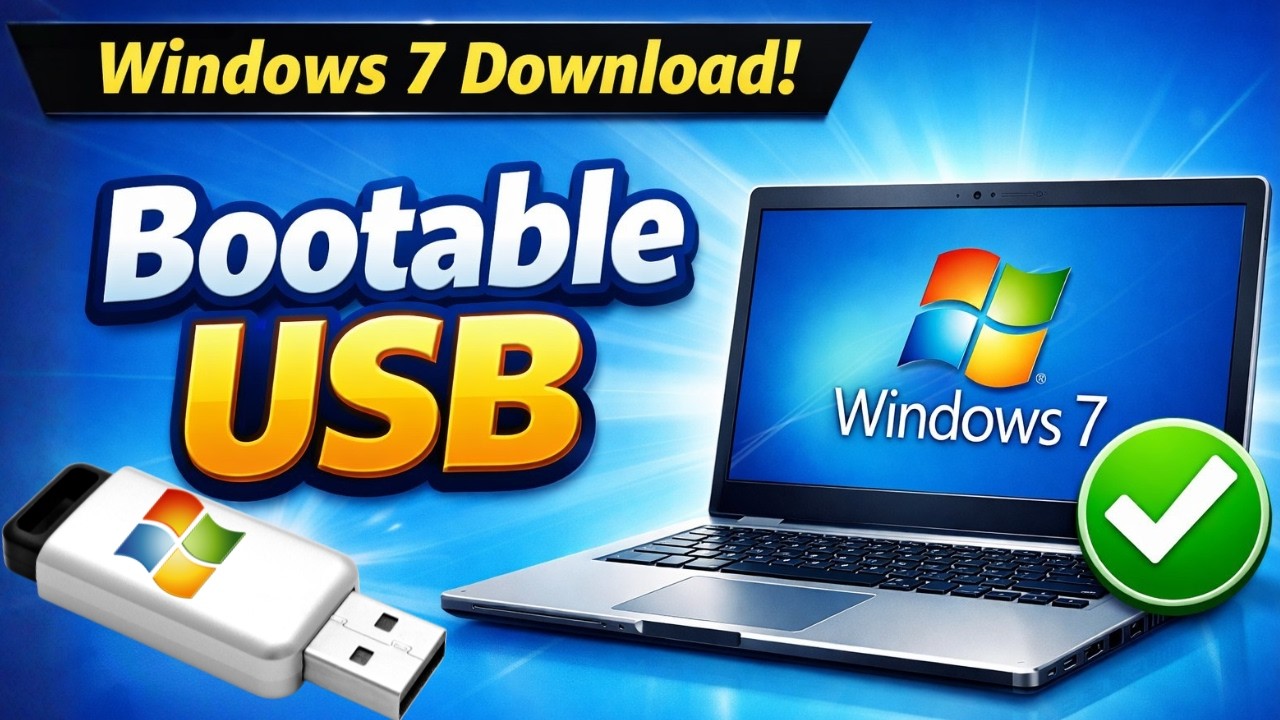 Download Windows 7 ISO File and Make Bootable USB Drive (2026)