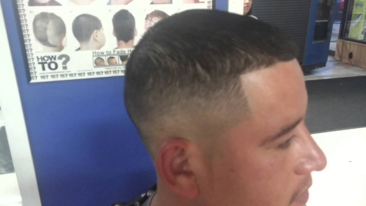 Skin mid fade whit 4 on top. - YouTube