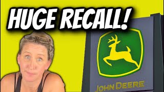 BREAKING! John Deere Recalls 170,000 After Customer Injuries! AND Meet My New Baby Squirrel!