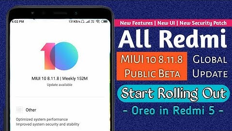 MIUI 10 8.11.8 Global beta Update Start Rolling Out For All Xiaomi Device