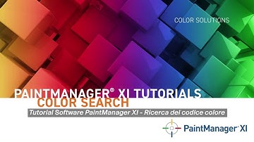 Video tutorial PaintManager XI - Ricerca del codice colore