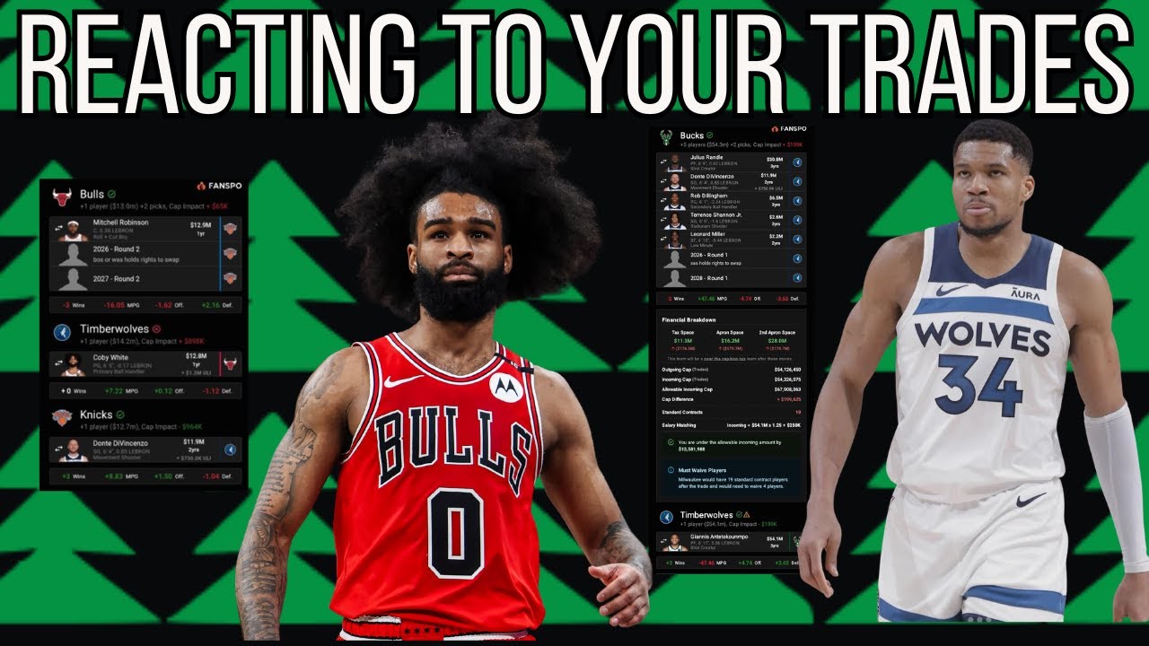 Reacting To Your Timberwolves Trades! | Giannis? Coby White? TJ McConnell?