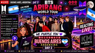 🔴 BTS ARIRANG DAY 2 🇦🇷💜 LIVE REACTION | BUENOS AIRES WORLD TOUR 🐨🐹😸🐿️🐥🐯🐰 KDLTS 🦄 @BTS