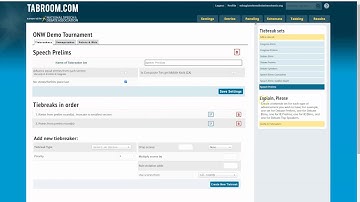 Tabroom com Tutorials Setting Up your Forensics Tournament