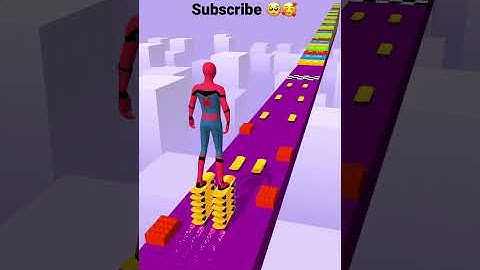 Spiderman Skater Stacker gameplay animation | android,iOS mobile | max Level | all levels #shorts