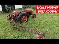 Sickle Mower Breakdown - Cutting Hay w/ The Massey Ferguson #50 Diesel and #32 MF Sickle Bar Mower