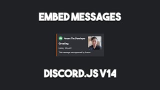 Discord Embed Messages - Discord.js v14