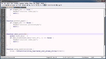 PHP Tutorials: Register & Login (Part 21): More Account Permissions
