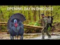 Rainy day gobbler  this bird came from a quarter mile  across a road  opening day in ohio 2023