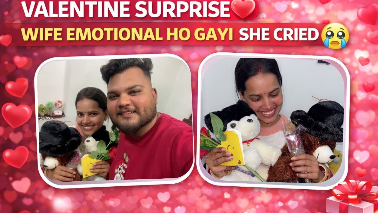 I Surprised My Wife on Valentine ❤️ She Got Cried 😭 | Gouraav Rajput Vlogs