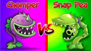 Snap Pea vs Chomper Plants vs Zombies 2 Premium vs Premium Video PVZ 2 Carnívora