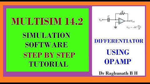 Opamp as Differentiator simulation in multisim