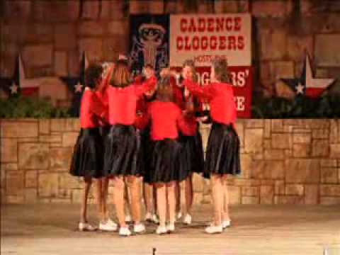 Texas Thunder Cloggers perform Jump Back Jo Jo, Ma...