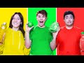 EATING ONLY ONE COLORED FOOD FOR 24 HOURS!!!