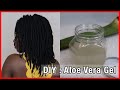 How To Make Aloe Vera Gel / Juice For Massive Hair Growth! | For Locs & Loose Naturals | KUWC