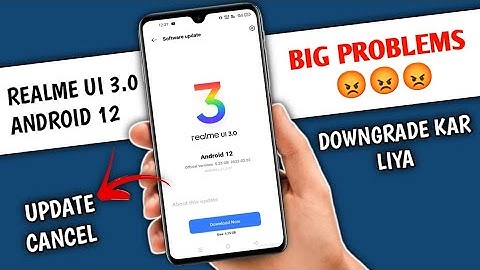 Realme UI 3.0 Android 12 Stable update | Realme UI 3.0 Update problem, Update cancel in August 2022