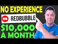 How To Make Passive Income & Earn 10,000/Mo With Print On Demand Using Redbubble & Free Traffic