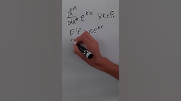 What is the n-th derivative of e^kx? #shorts