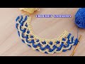 صدر كروشيه جد سهل لتزيين رقبة البلوزات والفساتين / صدر جلابية كروشية / كروشي كولة / Crochet Collar