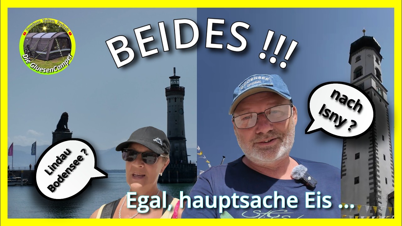 Urlaubsende im Allgäu, Insel Lindau und Isny #campingvibes #campingmitherz #bodensee #camping #Zelt