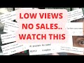 Low etsy views no etsy sales  watch this