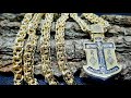 What gold is worn in Europe.Bismarck in yellow gold 585.How to make a chain
