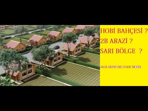 hobi bahcesilerine para cezasi 2b arazi sari bolge nedir youtube