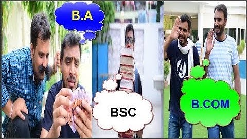 B A vs B COM vs B SC STUDENT DIFFRENCE \\Amit Bhadana NEW VIDEO 2017