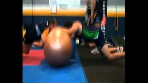 Scrum Strength   Isometric Holds 1v1 on 2 Swiss Balls