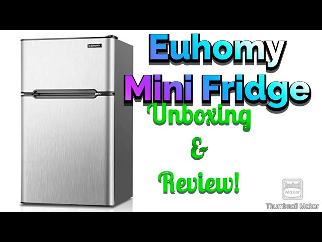 Euhomy 3.2 Cubic Feet Freestanding Mini Fridge with Freezer & Reviews