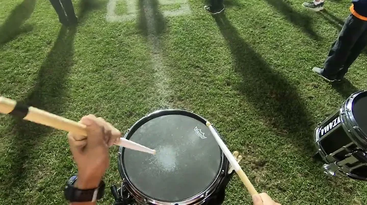 Cypress High School Football Game Half Time Show (Center Snare Headcam) Ghaleb Samawi