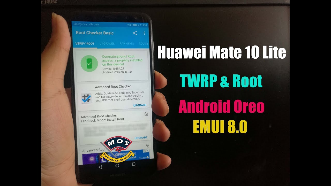 Root Huawei Mate 10 Lite Oreo Android 8 EMUI8  TWRP[RNE-L21/L22/L01/L02/L03/L23/AL00] - YouTube