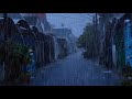 Heavy Rain and Distant Thunder in a Village: Natural White Noise for Deep Sleep and Anxiety Relief