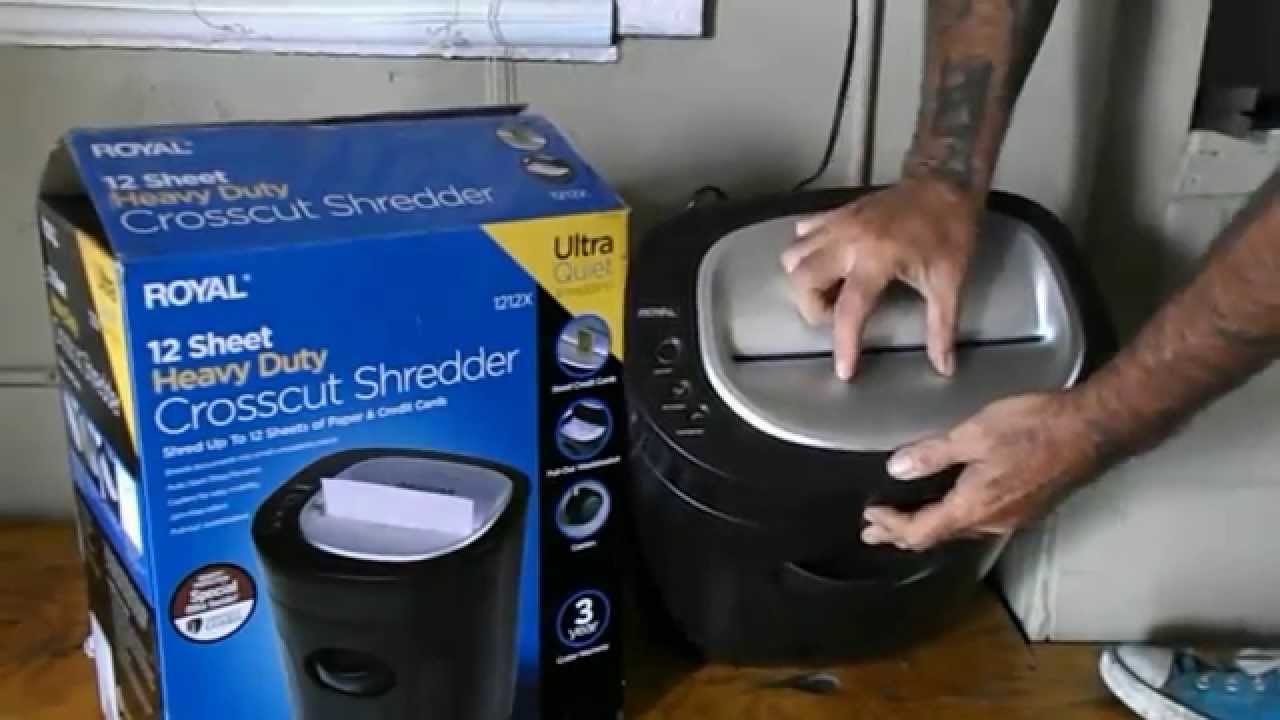 royal crosscut paper shreder review youtube royal cross cut shredder 12 sheet capacity