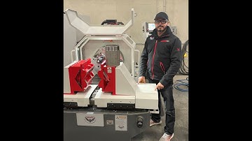 6" Pipe Threading - NPT on 316 Stainless Steel Pipe with RMT TGB14 CNC | Threading Beveling Boring