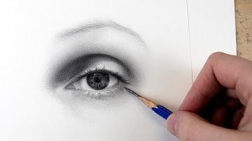 Realistic Eye Drawing Timelapse Video