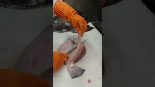 #Wild Fluke #Fillet 🐠🍒 *Dominican Expert's method - Belly side of Fluke*🇵🇦✨️