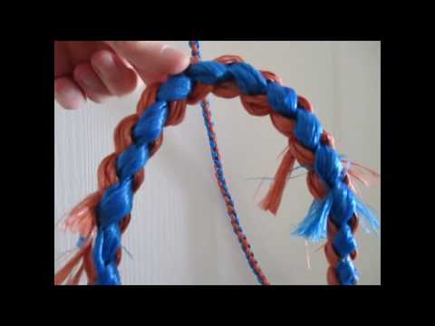 Baling Twine Crafts: Horse Halter with Lead - Circular Braid 