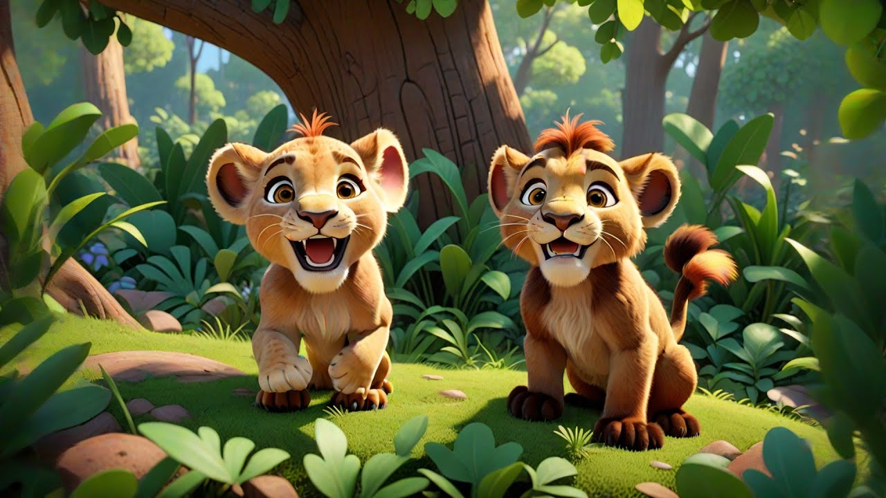 Six Laughing Lions Learn to Count | Animal Counting Song for Kids | Baby Songs and Nursery Rhymes