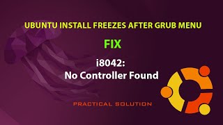 UBUNTU FIX: i8042: No Controller Found