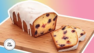 Professional Baker Teaches You How To Make LEMON BLUEBERRY LOAF!