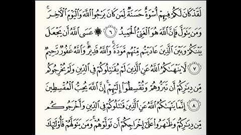تلاوات مختارة سورة الممتحنة القارئ ناصر علي الغامدي
